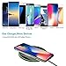 Wireless Charger, iPhone X Wireless Charger, 7.5W Wireless Charging for iPhone X 8/8 Plus, 10W Fast Wireless Charging for Samsung Galaxy S9/S9 Plus/S8/Note 8/5/S7,5W for All Qi enabled Phones