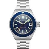 Spinnaker Piccard Men's Automatic Dive Watch &ndash; Seiko NH35 Movement, Stainless Steel Case, Sapphire Crystal, 550m Water Resistant, Stainless Steel Bracelet, SP-5098