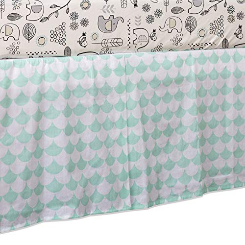 Dla Dzieci Lolli Living Surina Crib Skirt Toddler Bedskirt Palms