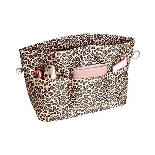 BeringLoad Handbag Organiser Handbags Bags Inner Pockets, leopard, L, pocket organizer