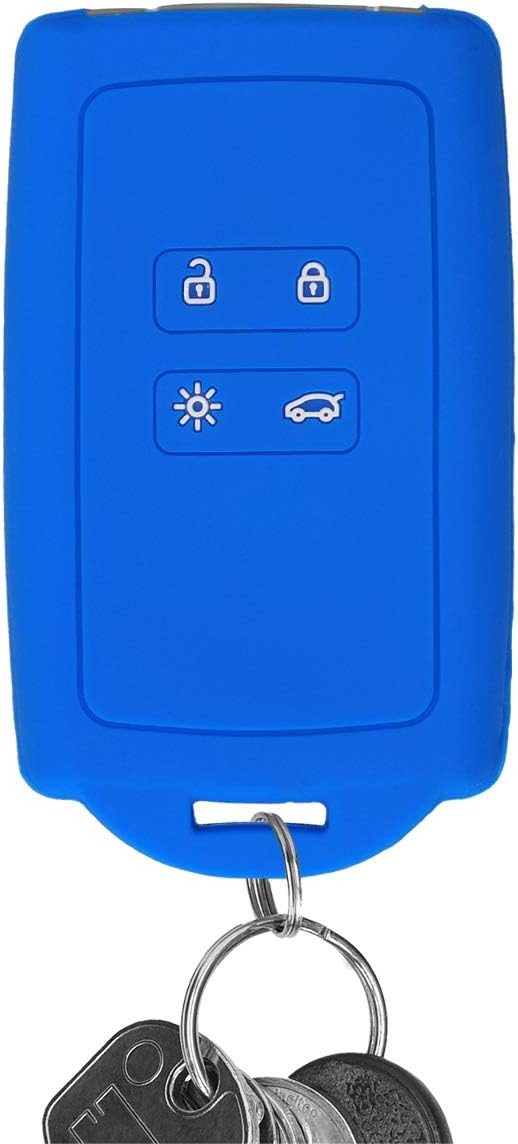 kwmobile Car Key Cover Compatible with Renault 4 Button Car Key Smart Key (only Keyless Go) - Image 4