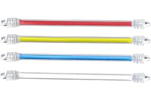 Tennis - Racket Vibration Dampener, String Silencer | 4X Flexible Silicone Noise Control Tool, Comfort Enhancing Sports Gear 