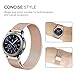 18mm Watch Band Baoking Magnetic Clasp Adjustable Milanese Loop Mesh Stainless Steel Metal Replacement Strap Bracelet for Smart Watch Huawei/Fossil Q/Withings (Rose Gold,18mm)