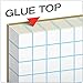 TOPS Quadrille Pad, Gum-Top, 8-1/2 x 11 Inches, Quad Rule (6 x 6), White Paper, 50 Sheets per Pad (33061)