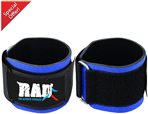 RAD WeightLifting Wrist Support Straps Neoprene Training Gym Fitness Bandage New (Blue )