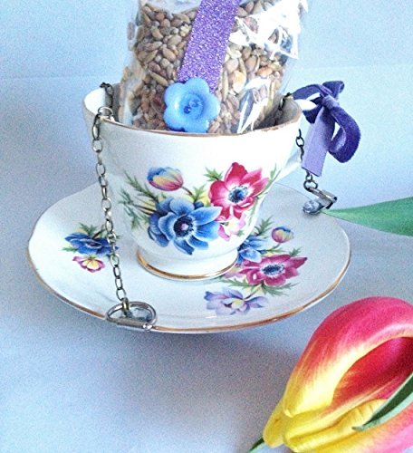 Amazon Com Tea Cup Bird Feeder St Louis English Vintage Fine