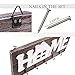 I.S.Company- Key Holder for Wall “Home” Natural Wood | Decorative Rustic Key Ring Holder w/ 5 Hooks, Premium Organizer for Living Area, Kitchen, | Wall-Mounted Keyring Rack (Special Brown)