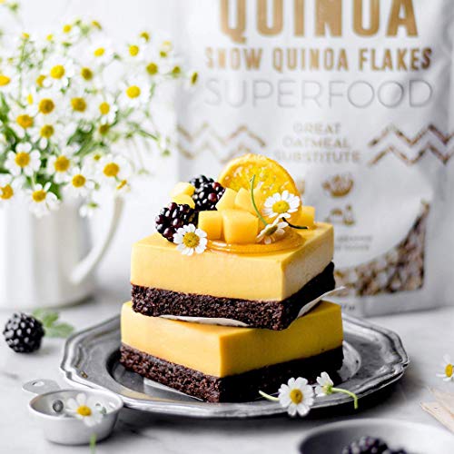 Suncore Foods - Premium Quality 100% Organic Quinoa Flakes, Hot Cereal, 8oz, Gluten-Free