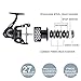 KastKing Mela II Spinning Reel, Light, Smooth Fishing Reel, Free Spare Graphite Spool, 10 + 1 BB, 5.2:1 Gear Ratio, Powerful Carbon Fiber Drag System.