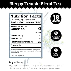 Buddha Teas - Sleepy Temple Blend - Organic Herbal