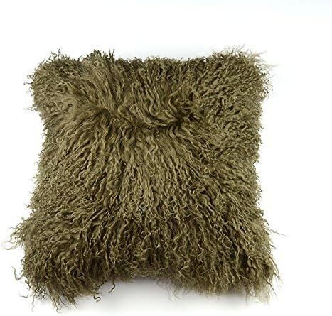16" x 16" Tibetan / Mongolian Lamb Fur Pillow Cover