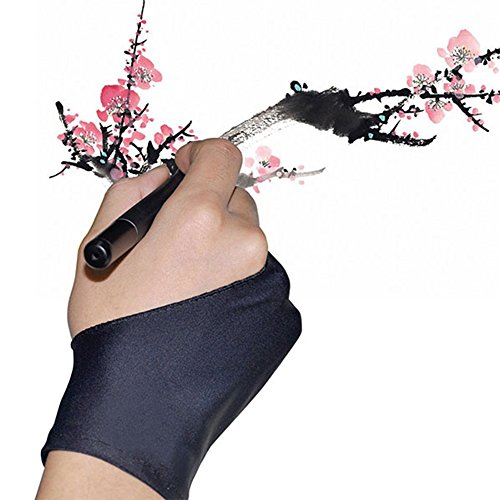 image for LUCKSTAR Artist Glove Pack of 2 - Anti-fouling Drawing Glove Graphic D