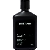 Blind Barber Lemongrass Tea Daily Clarifying Shampoo for Men - Mens Sulfate-Free Hair Thickening Shampoo with Minty Scent - Deep Cleansing + Hair Wash Removes Build-Up (12 Oz)