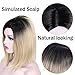 AISI HAIR Synthetic Bob Wig Ombre Blonde Wig Straight Hair Wigs for Black Women Side Part Two Color Wig Ombre Wig Heat Resistant Wigs