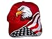 Red Earth Naturals American Flag Hat - USA Eagle Baseball Cap with 100,000 Embroidery Stitches, Great Gift for Dad