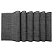 KOKAKO Placemats Heat-Resistant Washable Dining Table Place Mats PVC Kitchen Table Mats by,Set of 6(Dark Gray)