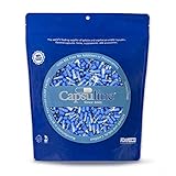 Capsuline Colored Gelatin Empty Capsules Size 4 Blue/Clear 1000 Count