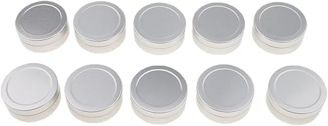 Amazon Co Jp 10個入 アルミ缶 メイクアップ缶 化粧品 コスメ 詰替え ポット 丸い リップクリーム 容器 ２サイズ選べ 25ミリリットル 旅行用品 旅行小物 通販