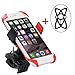 Bike Mount with 2pcs Silicon Bands, Levin Motorcycle Phone Mount Universal Cell Phone Bicycle Rack Handlebar