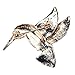 Diamondo Retro Bird Brooch Rhinestone Diamond-Bordered Delicate Alloy Flyer 4038mm