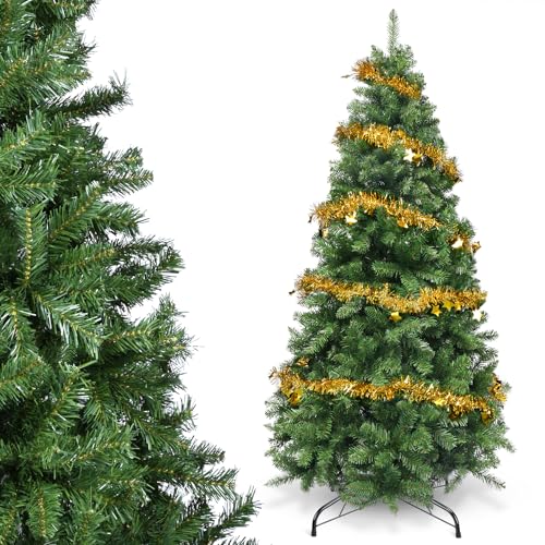 YEAUPE PRO Künstlicher Weihnachtsbaum 150 cm, PVC Tannenbaum Künstlich, 3-teiligem Aufbau, Ideal für Wohnzimmer, Supermarkt und Hotel