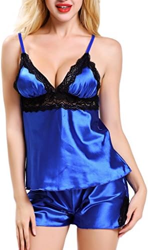Vilania Womens Sleepwear Sets Floral Lace Babydoll Polyester Teddy Patchwork Nightwear