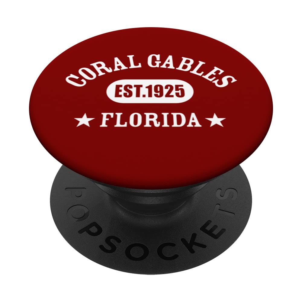 CORAL GABLES FL Classic Athletic Design PopSockets Swappable PopGrip