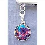 Charm Nebula Galaxy Cell Phone Charm, Dust Plug-3.5mm, Unique Cell Phone Charm, Headphone Jack Charm , Phone Charm Dust Plug,charm Dust Plug for Iphone 3,iphone4,iphone 4s ,Iphone 5,iphone 5s,iphone 6, Samsung S3,samsung S4, Samsung S5 ,Note 2,note 3, Ipad 2,ipad 3,ipad 4,ipad 5 Nokia,htc One M7, Ipad Mini Dust Plug