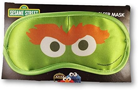 Sesame Street Oscar The Grouch Novelty Sleeping Mask for Travel or Home