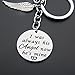 KUIYAI Memorial Keychain I was Always His Angel Now He is Mine Daddy Mommy Remembrance Keychain with Guardian Angel (Dad Keychain)