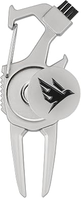 SWIFTEE Golf Divot Pitch Mark Repair Tool 7 in 1 Pearl Silver Gift Box