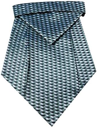 Riyasat - Geometrical Design Multi Colour Micro Fiber Cravat tie with Pocket Square (C_0099)