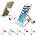 Geekercity Multi-Angle Universal Cellphone Stand Holder, Adjustable Portable Foldable Lazy Desktop Cell Phone Cradles Mount Bracket for Smartphones Tablets E-readers iPhone Samsung Galaxy (Blue)