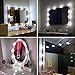 Lvyinyin Vanity Lights Kit Hollywood Style Makeup LED Light Bulbs with Stickers Attached to Bathroom Wall or Dressing Mirrors, Dimmable Switch, Power Plug, 10 Lights Daylight, Mirror Not Included