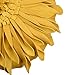 JW 3D Sunflower Accent Pillow Covers Handmade Floral Decorative Round Canvas Cushion Cases Home Sofa Car Bed Room Office Chair Decor Pillowcases with Filler Velvet Flowers 12 Inch Yellow