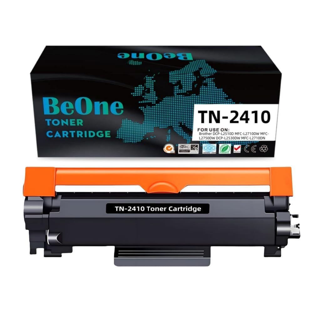 BeOne Compatible with TN2410 TN2420 Toner Cartridge Compatible with Brother DCP-L2510D MFC-L2710DW MFC-L2750DW DCP-L2530DW MFC-L2710DN HL-L2350DW MFC-L2730DW HL-L2310D Printer (1 Black)