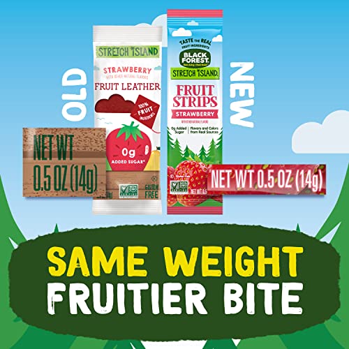 Black Forest Stretch Island Fruit Strips, Strawberry School Snack, 0