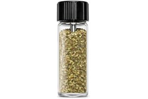 Superfine Seasoning Holder | Kitchen Spice Clear Glass Bottle | Coarse to Fine Salt Pepper Container