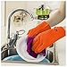 LP Silicone Heat Resistant Grilling BBQ Gloves (Pair) for Cooking Camping Baking Smoking Potholder Fireplace Orange