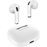 Monster N-Lite 208 Wireless Earbuds, Bluetooth Earbuds Touch Control, Headphones Bluetooth Wireless with 30H Playtime, Type-C Fast Charging, Clear Call, Comfortable Fit for Running, White