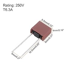 uxcell 30Pcs DIP Mounted Miniature Square Slow Blow