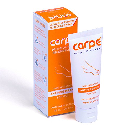 Carpe Antiperspirant Foot Lotion solution to