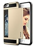 iPhone 6S Plus Case, Vofolen Card Holder iPhone 6S Plus Wallet Case Dual Layer Protective Shell Tough Bumper Cover Scratch-proof Hybrid Armor Case for iPhone 6S Plus 5.5 inch - Gold
