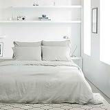 Merryfeel 100% Linen Duvet Cover Set - King Natural