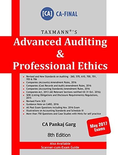 Advanced Auditing & Professional Ethics (CA-Final) (May 2017 Exams) (8th Edition 2017)