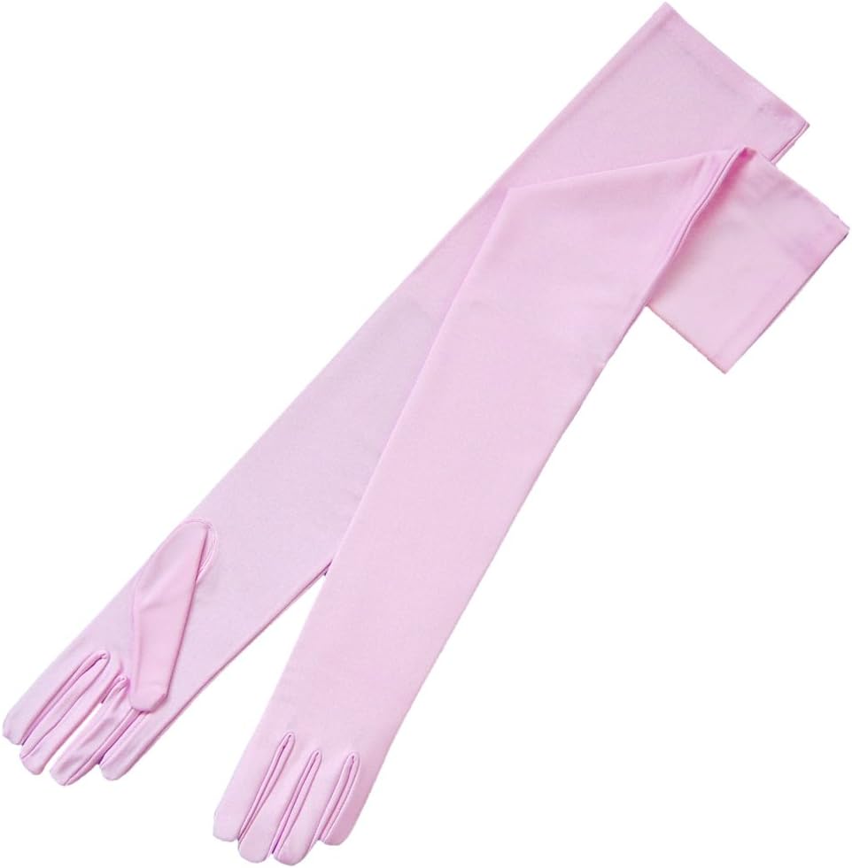 ZaZa Bridal23.5" Long 4-Way Stretch Matte Satin Dress Gloves Opera Length 16BL
