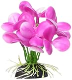 Marina Betta Pink Orchid Aquarium Plastic Plant, 2.75-Inch