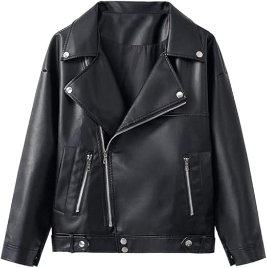 white leather jacket womens plus size