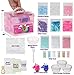 Unicorn Slime Accessory Kit with Slime Poop and Supplies- Best Gift for Girls-Ultimate Storage Container- stuff to make Fluffy,Squishy Crunchy Butter,Cloud, Foam,Glitter,Glow in dark Slime for kids