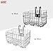 Arltb Lift Off Folding Bike Basket Rust Proof Easy Installation on Front Handlebar & Rear Seat Capacity 44lbs Suitable for Folding Bikes and Some Mountain Bikes - Black/Silver